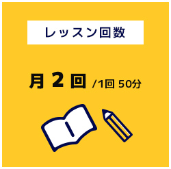 レッスン回数月2回/1回50分