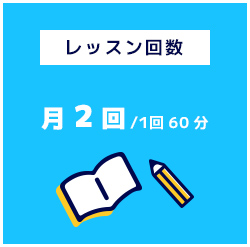 レッスン回数月2回/1回60分